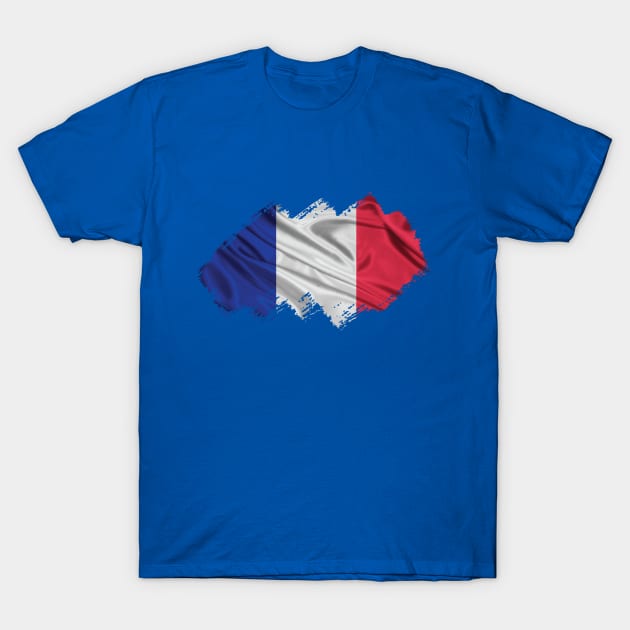 French Flag T-Shirt by Teemperor